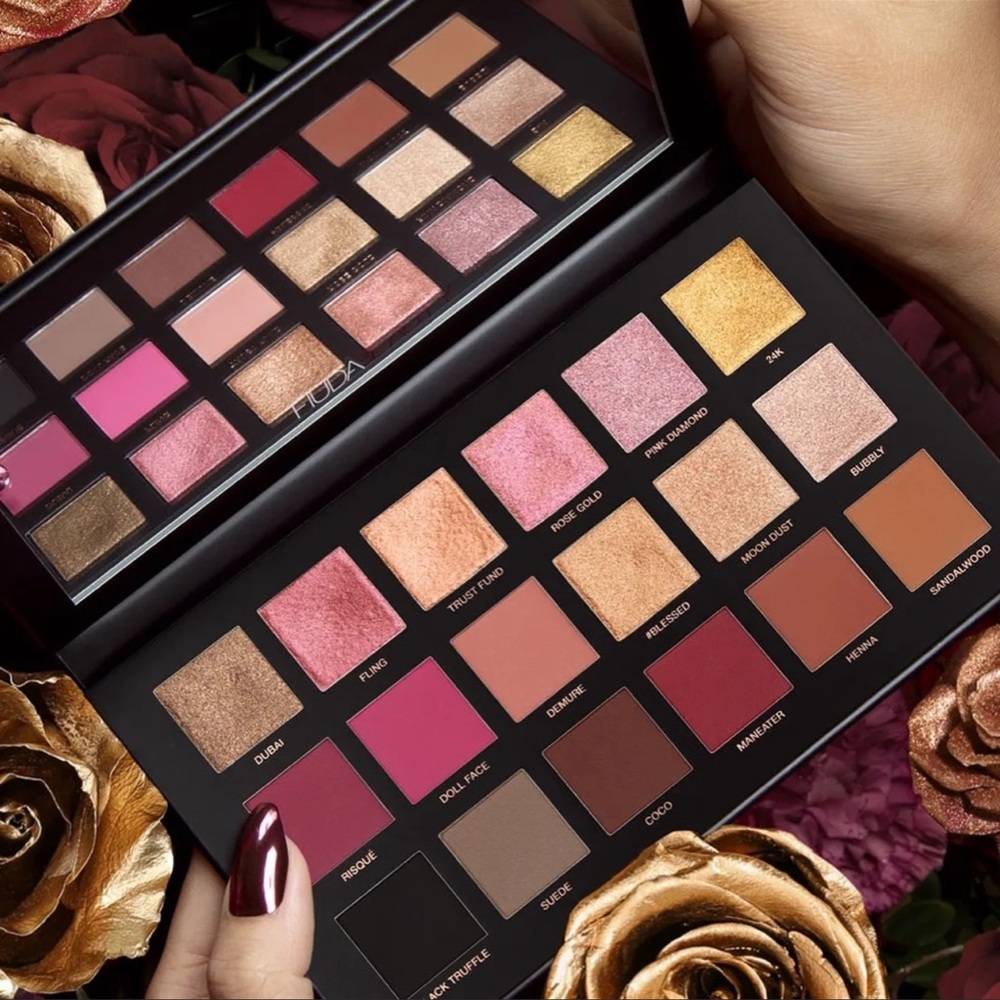 Huda beauty rose gold remastered palette